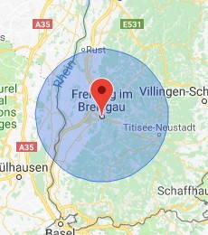 Einzugsgebiet Solarreinigung in Freiburg & Umgebung